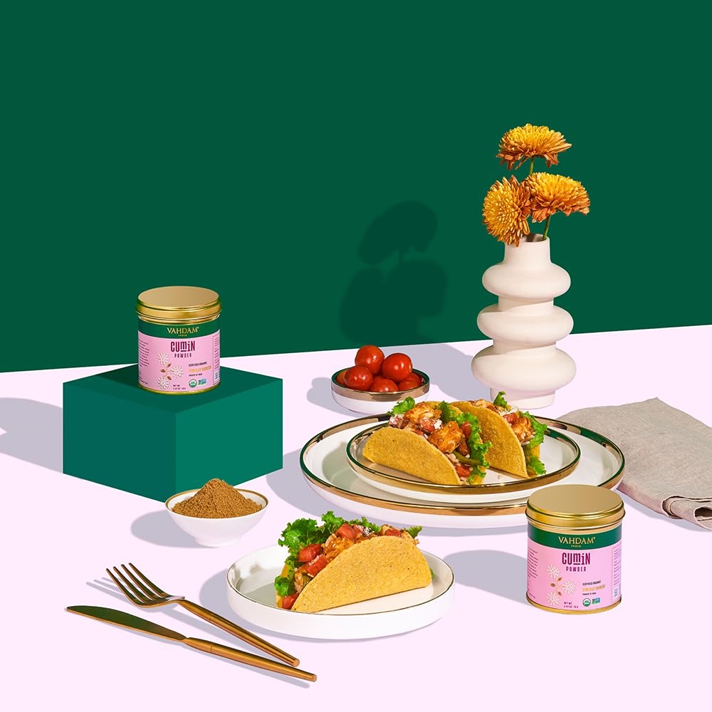 Vahdam, Cumin Powder (2.47Oz/70G) 100% Raw Whole Cumin Ground (Cuminum Cyminum L.) Adds Flavor And Taste | Direct From Source