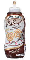 Smuckers PlateScraper Plate Decorating Dessert Topping (19.5 ounce squeezable bottle) (Chocolate)