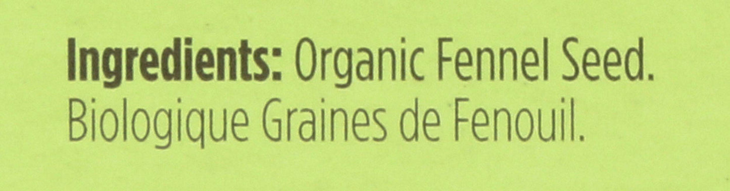 Spicely Organic Fennel Seeds 0.3 Oz Certified Gluten Free