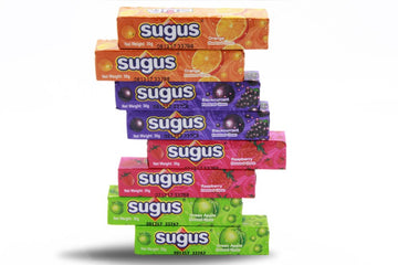 Sugus Fruity Tasty Sweet Chewy Candy Mix Flavored Orange, Raspberry, Green Apple And Blackcurrant, Sugus Candy Assorted [Pack Of