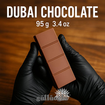 Gulluoglu Dubai Chocolate Kunafa with Pistachio - 3.4 oz (Pack of 3) - Fresh, Ideal Gift for All Occasions