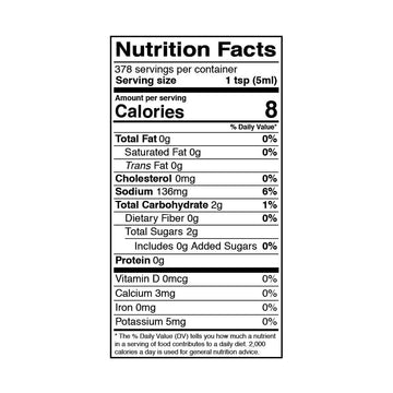 Kevala Organic Coconut Aminos - Low Sodium Soy Sauce Alternative, Liquid Seasoning, Non Gmo, Kosher, No Gluten, 64 Oz, 1/2 Gal