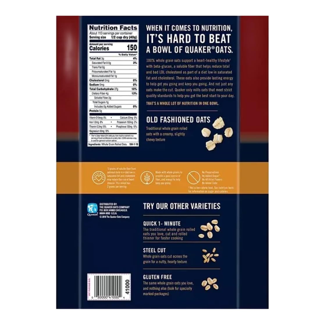 Old Fashioned Oats, 160 Ounces, 2 Pack (160 Ounce(2 Pack))