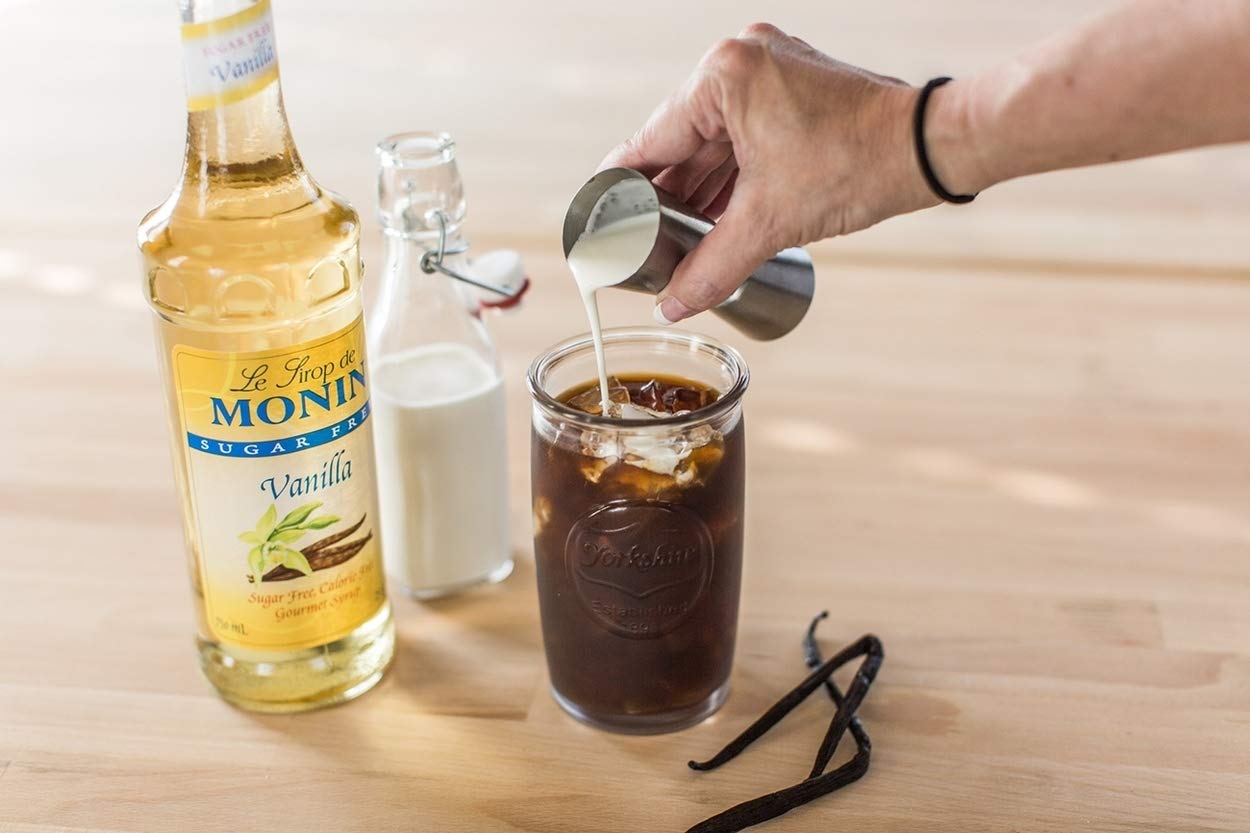 Monin Vanilla Syrup, Gluten-Free, Non-GMO, 750 ML