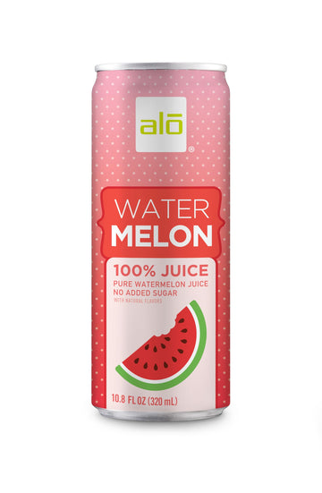 ALO Slim Can Juice | Watermelon Juice | Not from Concentrate | 10.8oz Cans (Pack of 12)