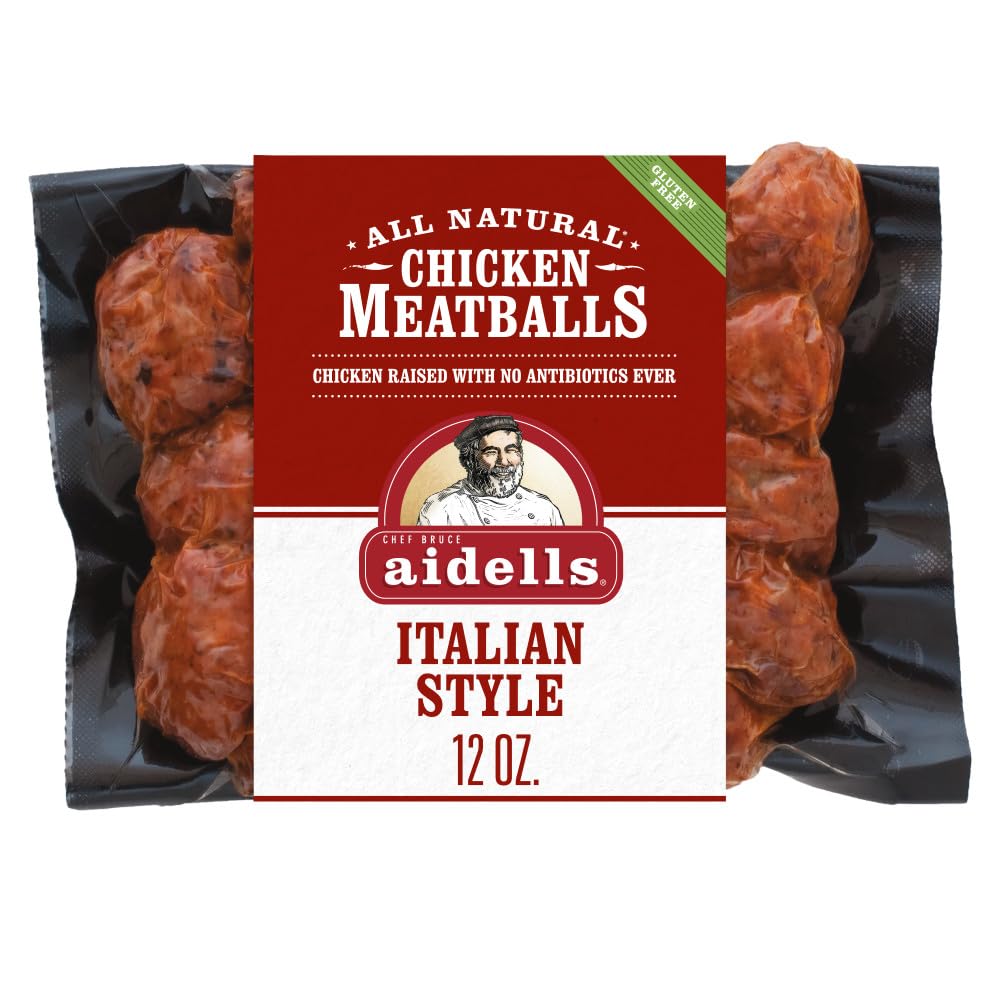 Aidells Chicken Meatballs, Italian Style with Mozzarella Cheese, 12 oz.
