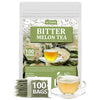 ULTHMOK Bitter Melon Tea Bags, 100% Pure, Caffeine-Free, 100 Count