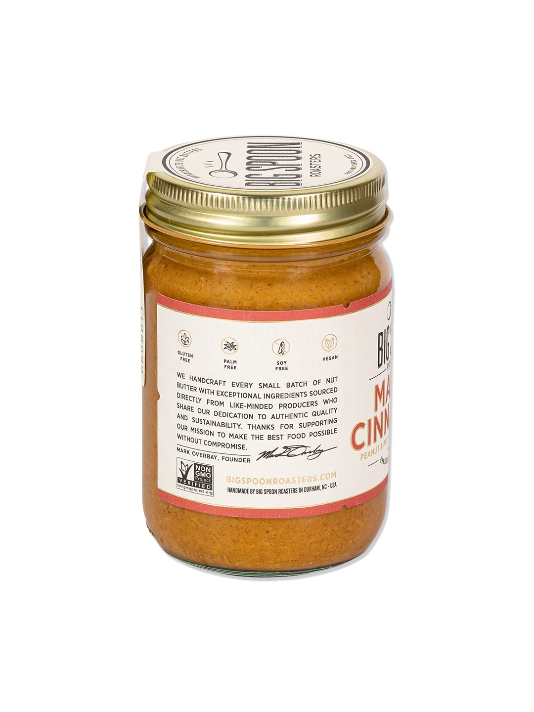 Big Spoon Roasters Maple Cinnamon Peanut & Pecan Butter - Low Sugar Peanut Butter - Creamy Peanut Butter W/Maple Syrup, Organic