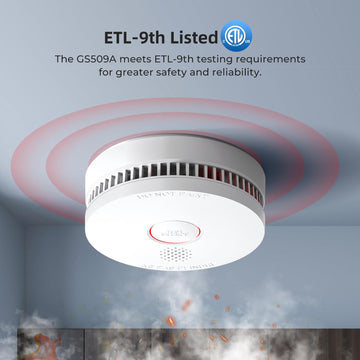 Siterwell Smoke Detector, 10 Year Product Life Fire Alarm With Magnetic Fastening Kit, Smoke Alarm With Photoelectric Sensor And