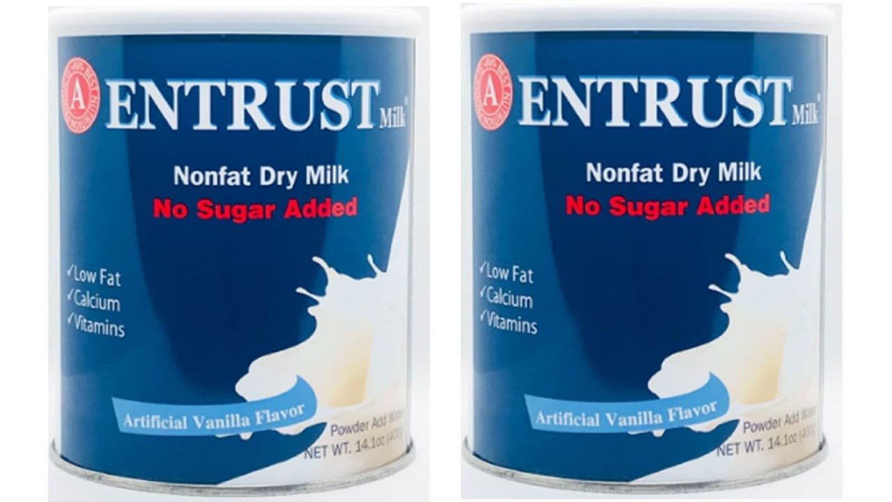 Generic 1 Pack - Entrust Milk - Best Nutrition Formula No Sugar Added - 14.1 Oz, 7 Ounce (Pack of 2)