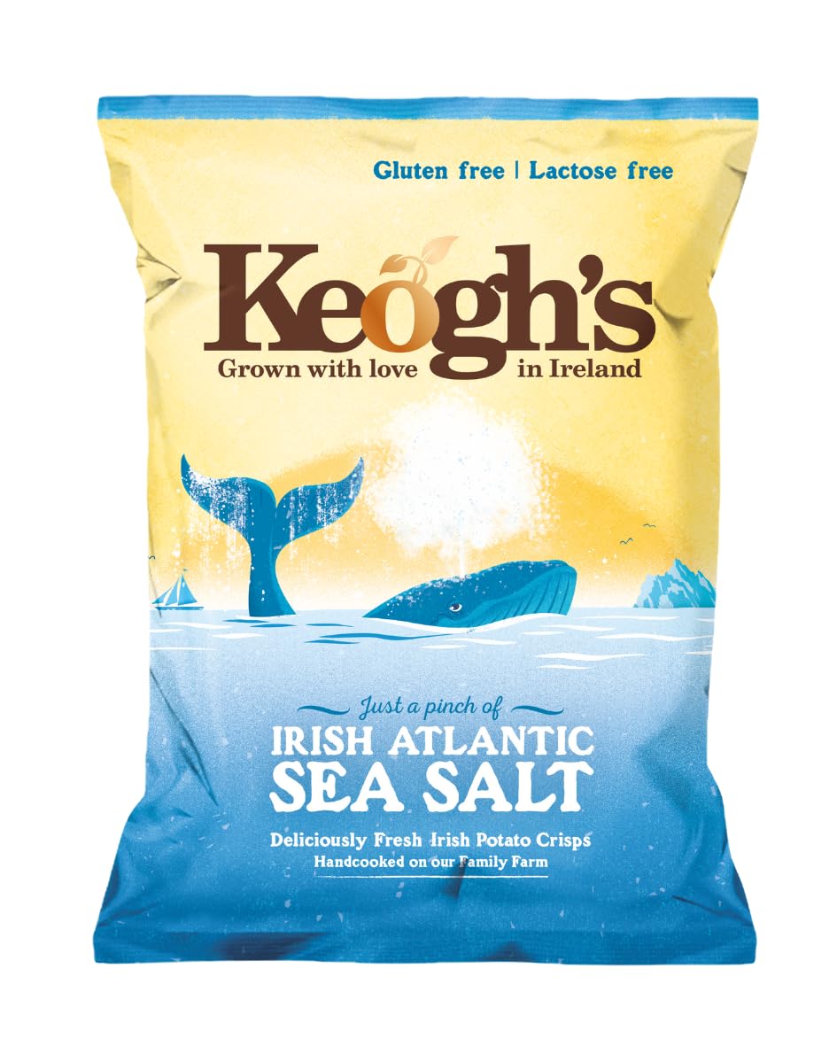Keoghs Irish Atlantic Sea Salt Potato Crisps 125g