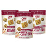 Chunk Nibbles Snack Clusters | Apple Cinnamon Bite-Size Clusters | 4.25oz (Pack of 3)