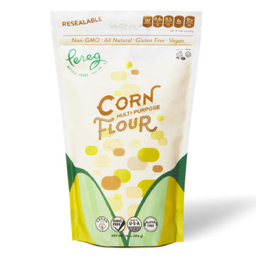 Yellow Corn Flour (14 Oz) - Vegan, Non-Gmo, Made In Usa, Gluten-Free - Cornflour For Mexican Dishes, Bread, Muffins, Cakes, Tortillas, Pupusas & Bakery - Resealable Packaging