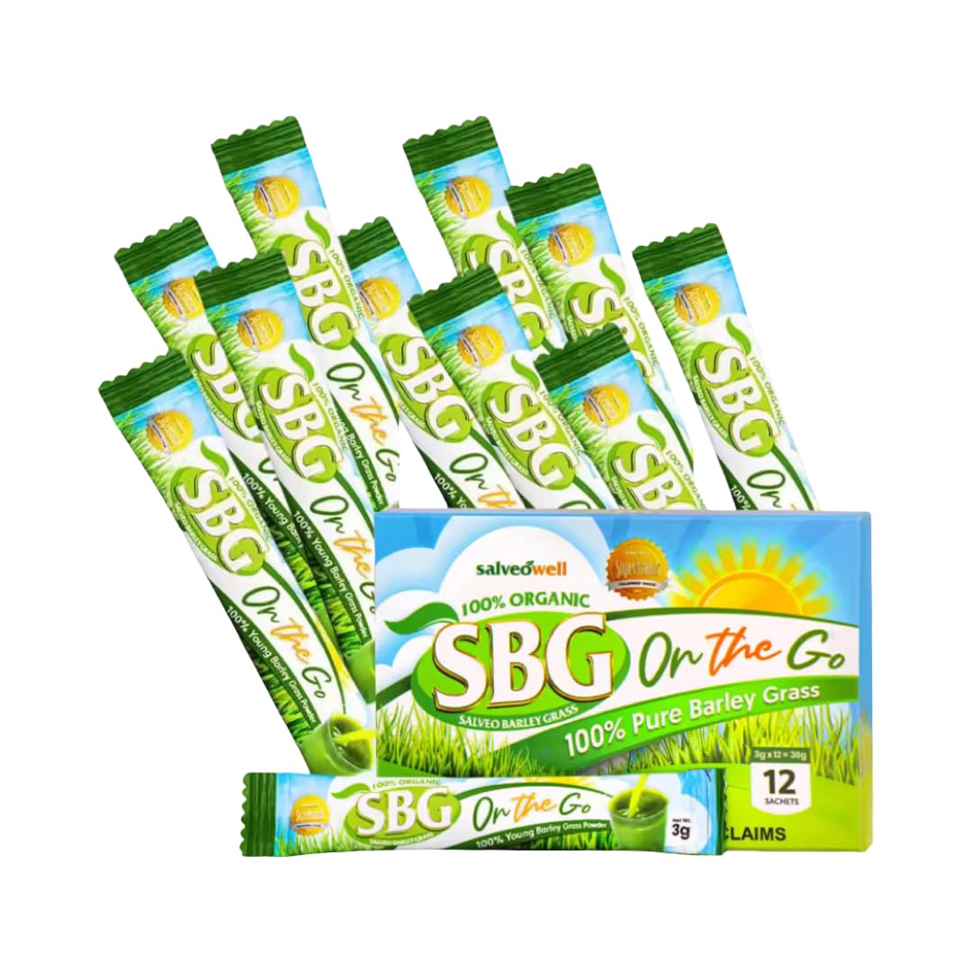 Sbg Salveo Barley Grass Powder On The Go 3Grams X 12 Sachets