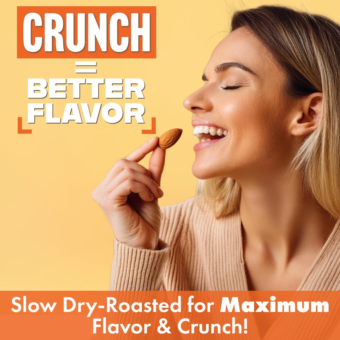 Roastery Coast - Daily Nuts Just Roasted Almonds | Almonds Bulk 3 Lb | Unsalted Nuts| Slow Dry Roasted | Steam Pasteurized | Pla