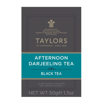 Taylors Of Harrogate Afternoon Darjeeling, 20 Count (Pack Of 6)