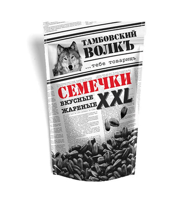 Roasted Sunflower Seeds in Shell ''Tambovskiy Volk'' XXL Size 400g/14.1oz Tambov Wolf