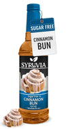Syruvia Sugar-Free Cinnamon Bun Coffee Syrup - 25.4 fl oz Premium Coffee Flavoring Syrup - 0 Calorie-Kosher Coffee Syrups, Glute
