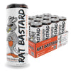 RAT BASTARD Energy Drink - Sugar-Free Blood Orange Flavor, Natural Caffeine, 12 fl oz Can (Case of 12)