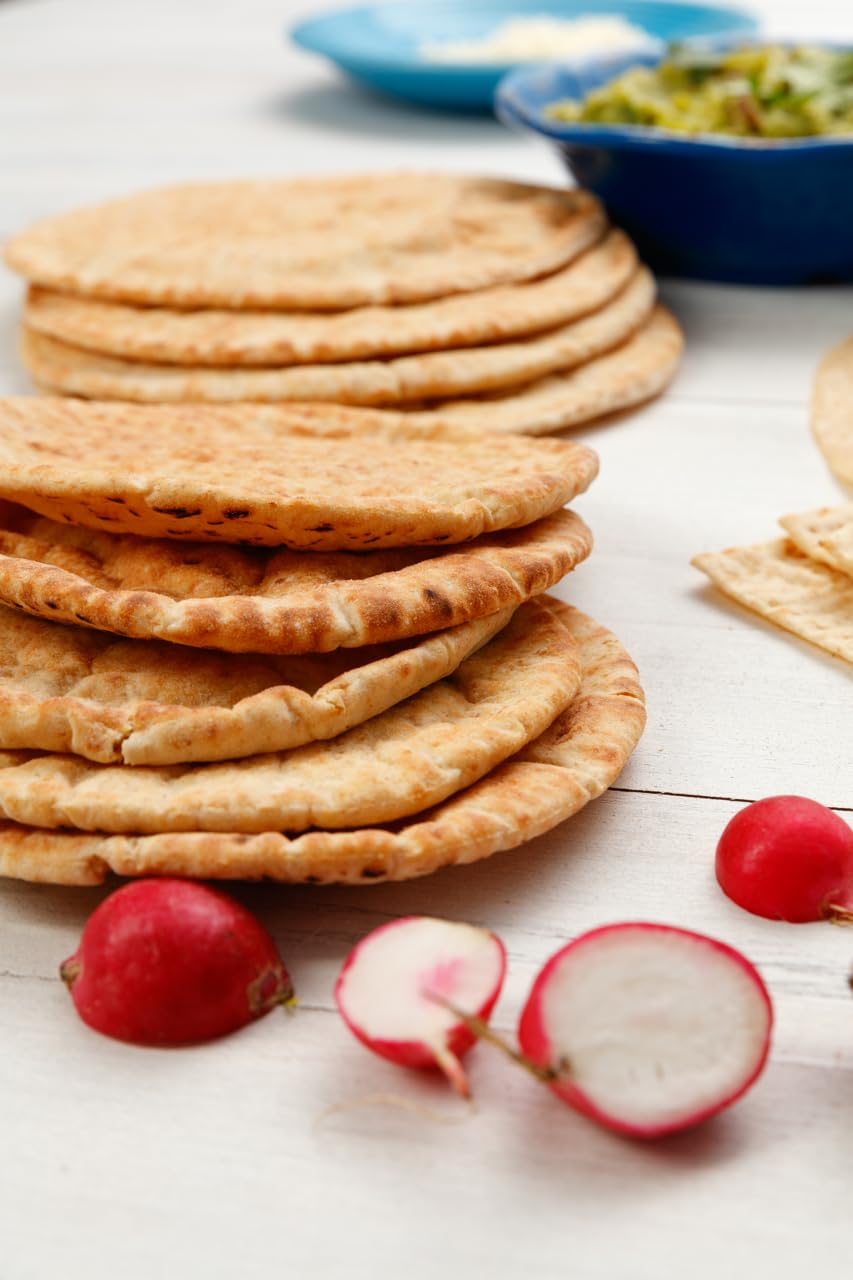Joseph'S 2-Pack Value Variety Bundle, Flax Oat Bran Whole Wheat Lavash Bread (4 Lavash Squares Total) And Pita Bread (6 Pita Loa