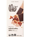 Theo Chocolate Salted Toffee Organic Dark Chocolate Bar, 55% Cacao, 12 Pack | Fair Trade