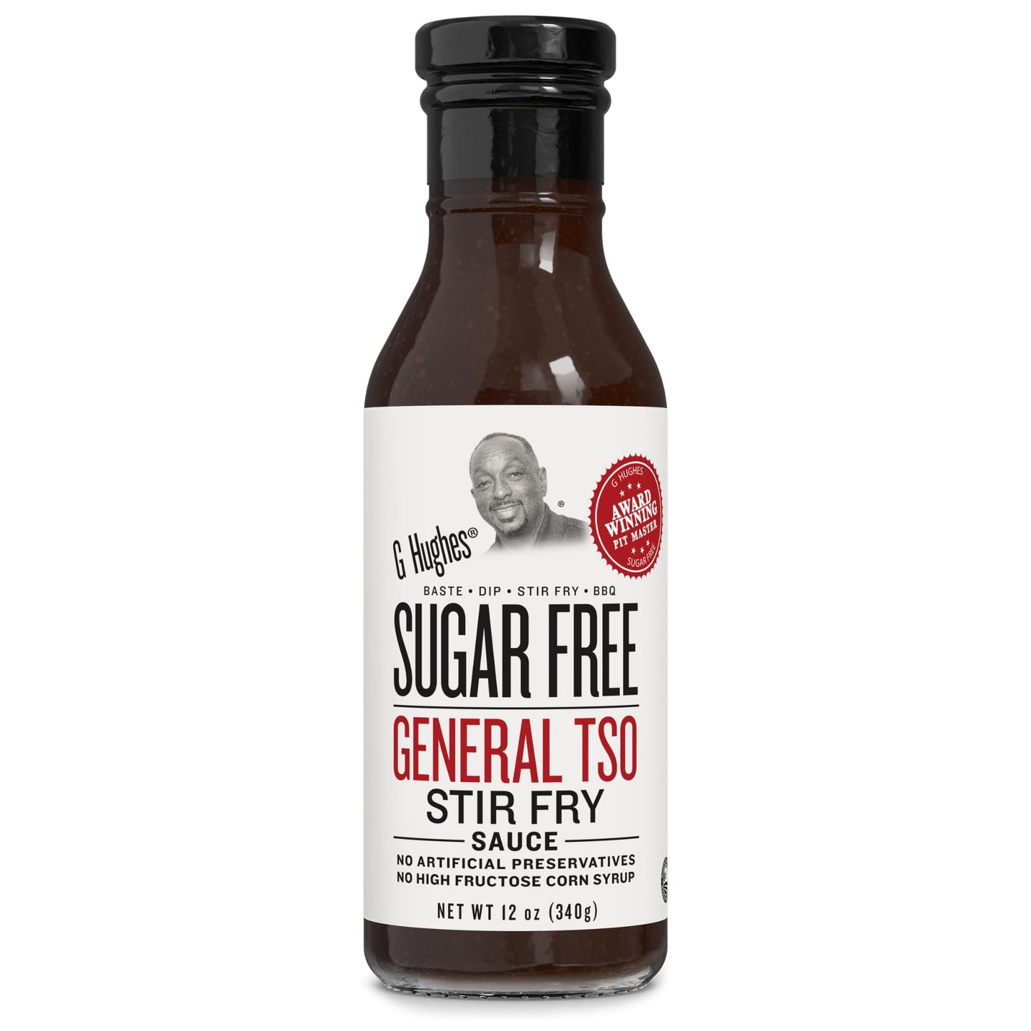 G Hughes Sugar Free General Tso Sauce, Gluten Free Stir Fry Sauce, 12 Oz