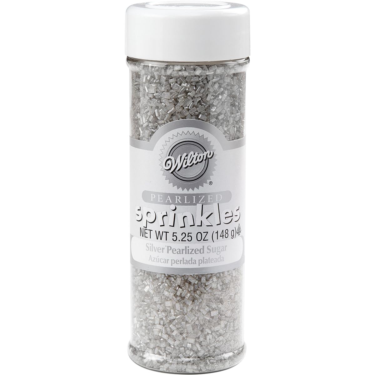 Wilton Pearlized Sugar Food Decorative, Silver, 5.25 Oz