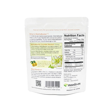 Maeda-En Matcha Booster Yuzu Green Tea Powder 240G 3 Pack Japanese Origin Resealable Pouch For Latte Smoothies And Baking 27144