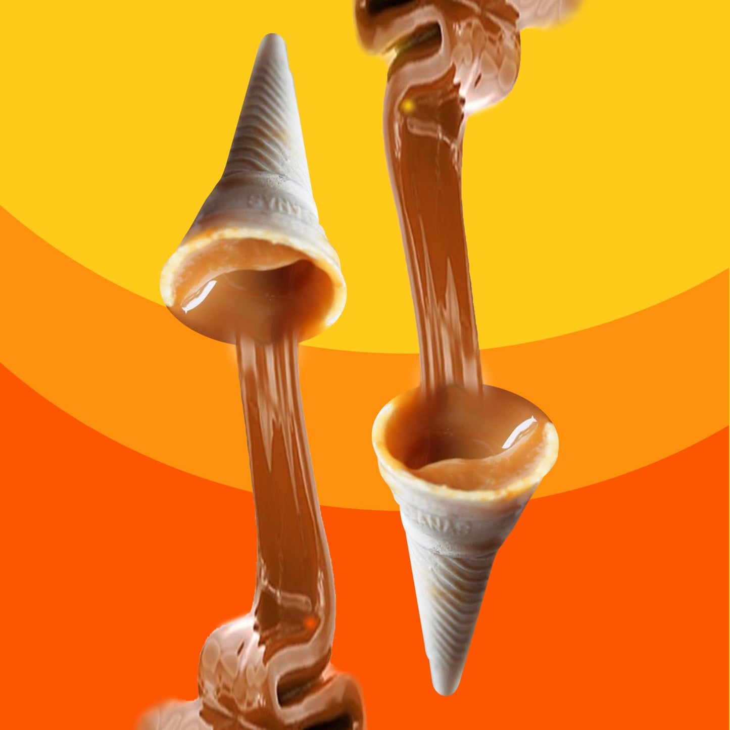 Las Sevillanas Cajeta Filled Wafer Cones – Sweet Dessert Treats, 8.4 oz, Crispy Waffle, Perfect for Snacks and Parties