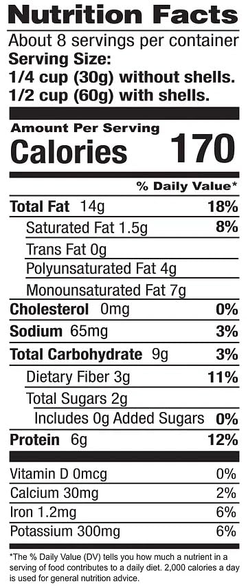 Lightly Salted Pistachios, Dry Roasted With Sea Salt, 1 Lb Bag (16 Oz)