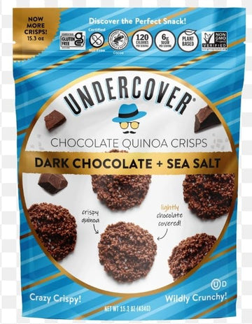 Undercover chocolate quinoa crisps, 15.3oz, by BKLYNBB