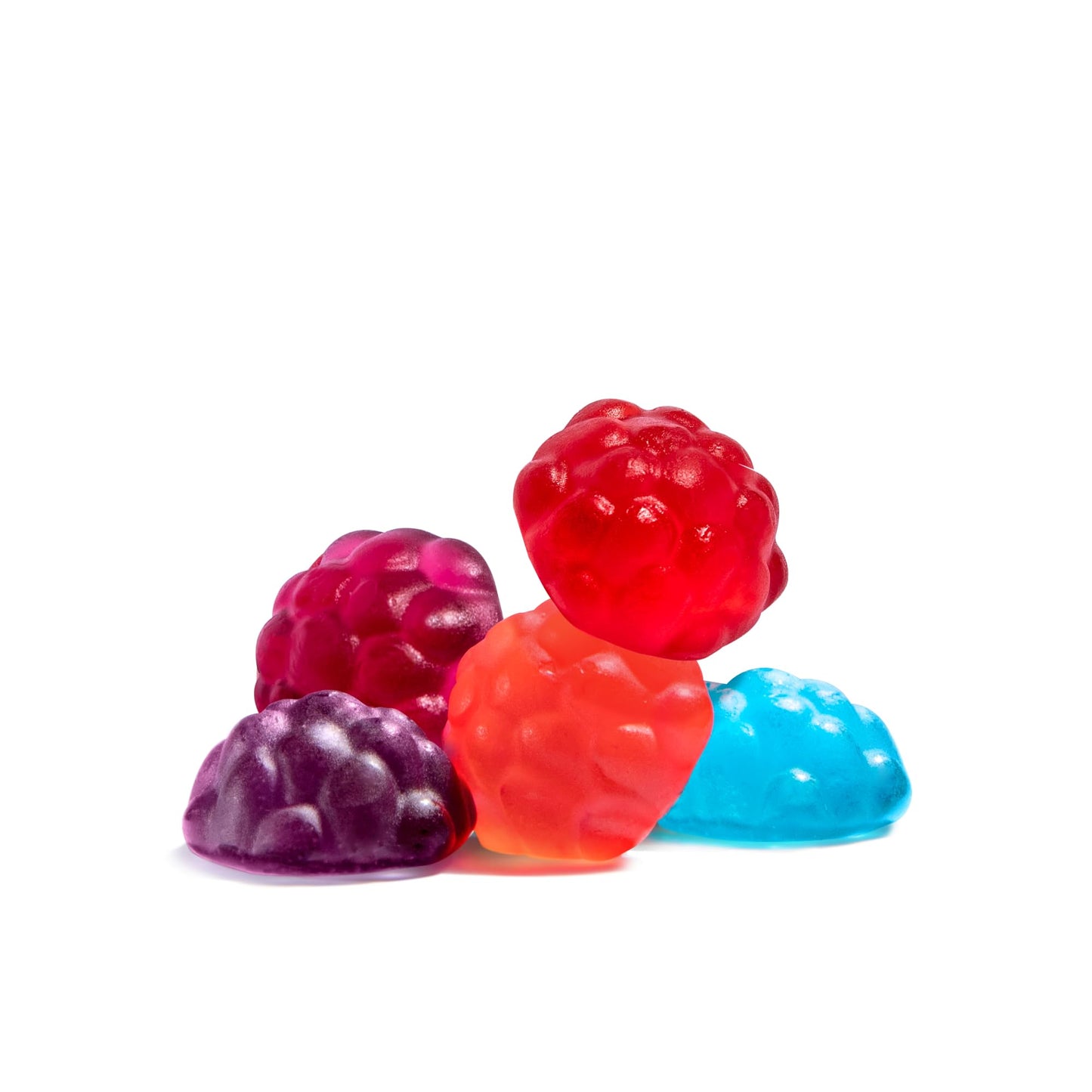 Albanese Gummi Berries, Mixed Fruit Flavors, 5lbs, Red/Blue/Purple