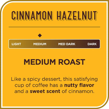 Don Francisco'S Cinnamon Hazelnut Flavored Medium Roast Coffee Pods - 72 Count - Recyclable Single-Serve Coffee Pods, Compatible