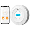 Aegislink Wi-Fi Combination Smoke And Carbon Monoxide Detector With Lcd Display & Replaceable Battery, Compatible With Tuyasmart