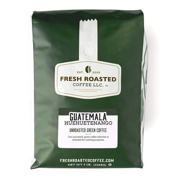 Fresh Roasted Coffee, Unroasted Guatemala Huehuetenango | Single Origin | Kosher | 5 Pound