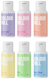 Colour Mill Pastel Pack Oil-Based Food Coloring, 20 Milliliters Each Of 6 Colors: Baby Blue, Baby Pink, Lavender, Lemon, Mint An