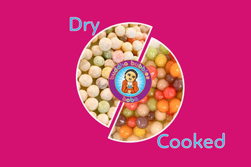 Buddha Bubbles Boba Premium RAINBOW BOBA Tea, Real Tapioca Pearls, 10 Ounce