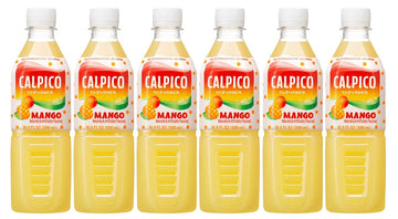 Calpico Mango, Non-Carbonated Drink, Japanese Beverage Contains Mango Juice Concentrate, Sweet And Tangy Asian Drink, 16.9 Fl Oz. (Pack Of 6)
