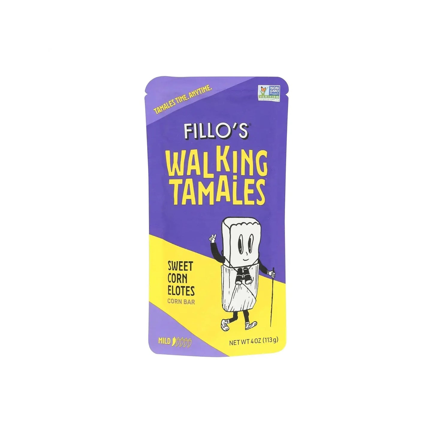 Fillo'S Walking Tamales Sweet Corn Elotes, Pk Of 7, Ready-To-Eat, Delicious, Gluten-Free, Preservative-Free, Vegan Friendly, Mic