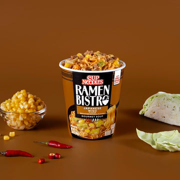 Nissin Cup Noodle Ramen Bistro, Japanese Miso, 3.1 Ounce (Pack Of 6)