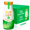 BUBLUV Low Sugar Bubble Tea - Matcha Soy Latte with Low-Carb Jelly Pearls - Ready-to-Drink Boba Milk Tea in a Glass Bottle, Low