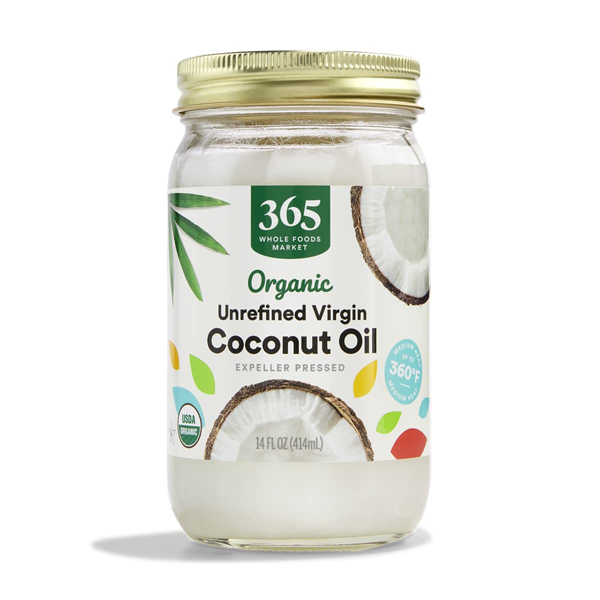 365 by Whole Foods Market, Organic Unrefined Coconut Oil Virgin, 14 fl oz 365 by Whole Foods Market, Organic Unrefined Coconut Oil Virgin, 14 fl oz
