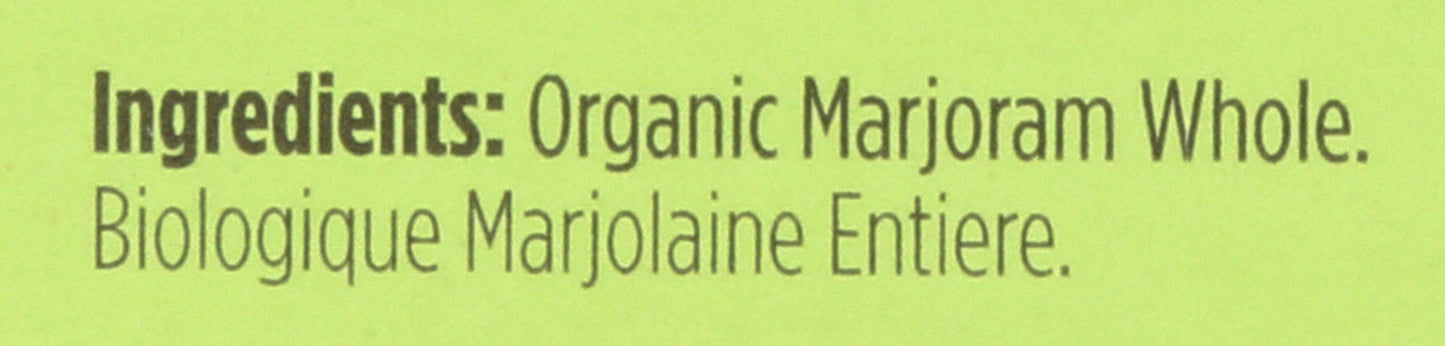Spicely, Marjoram Whole Organic, 0.1 Ounce