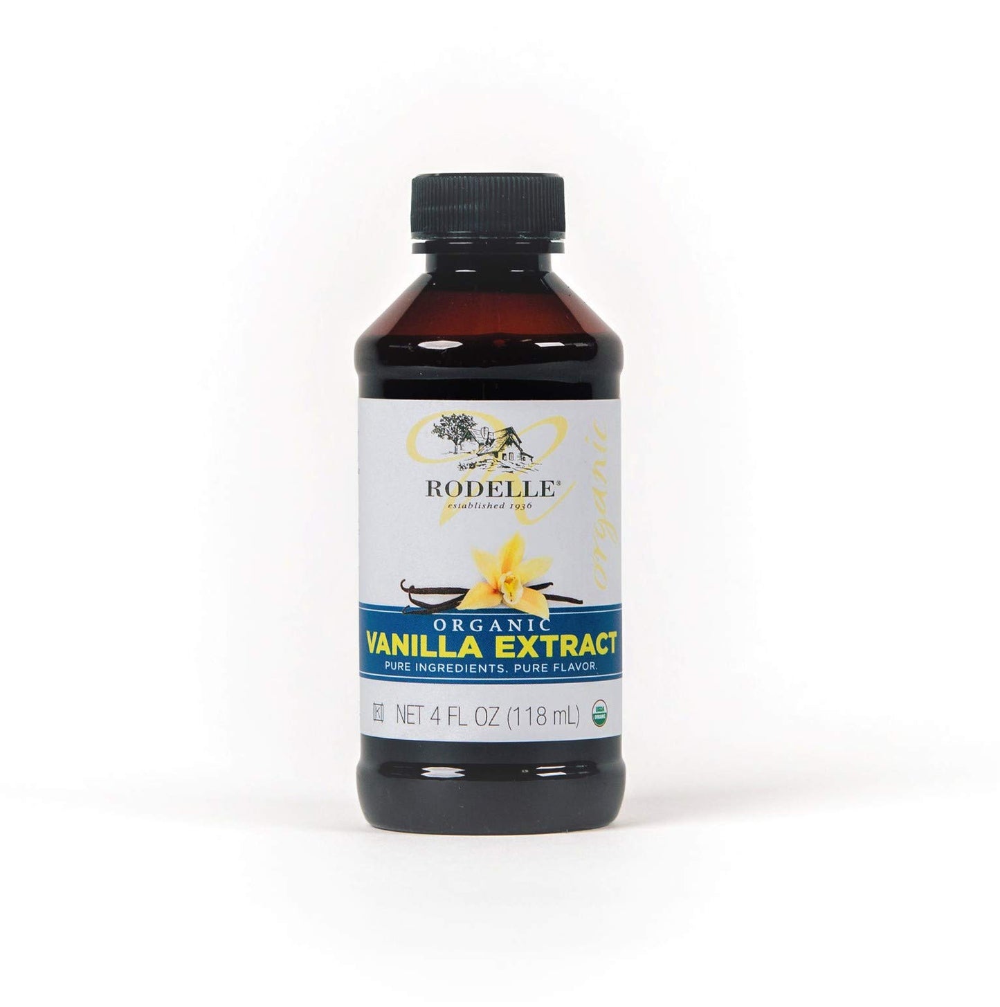 Rodelle Organic Pure Vanilla Extract 4-Ounce