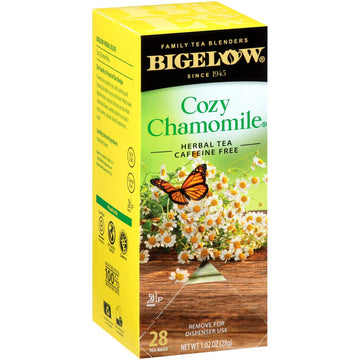 Bigelow Single Flavor Tea, Cozy Chamomile, 28 Bags/Box