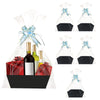 Xniseng Gift Basket Empty (5 Pack) for Holidays, Birthdays, Weddings - Black, 1 Count