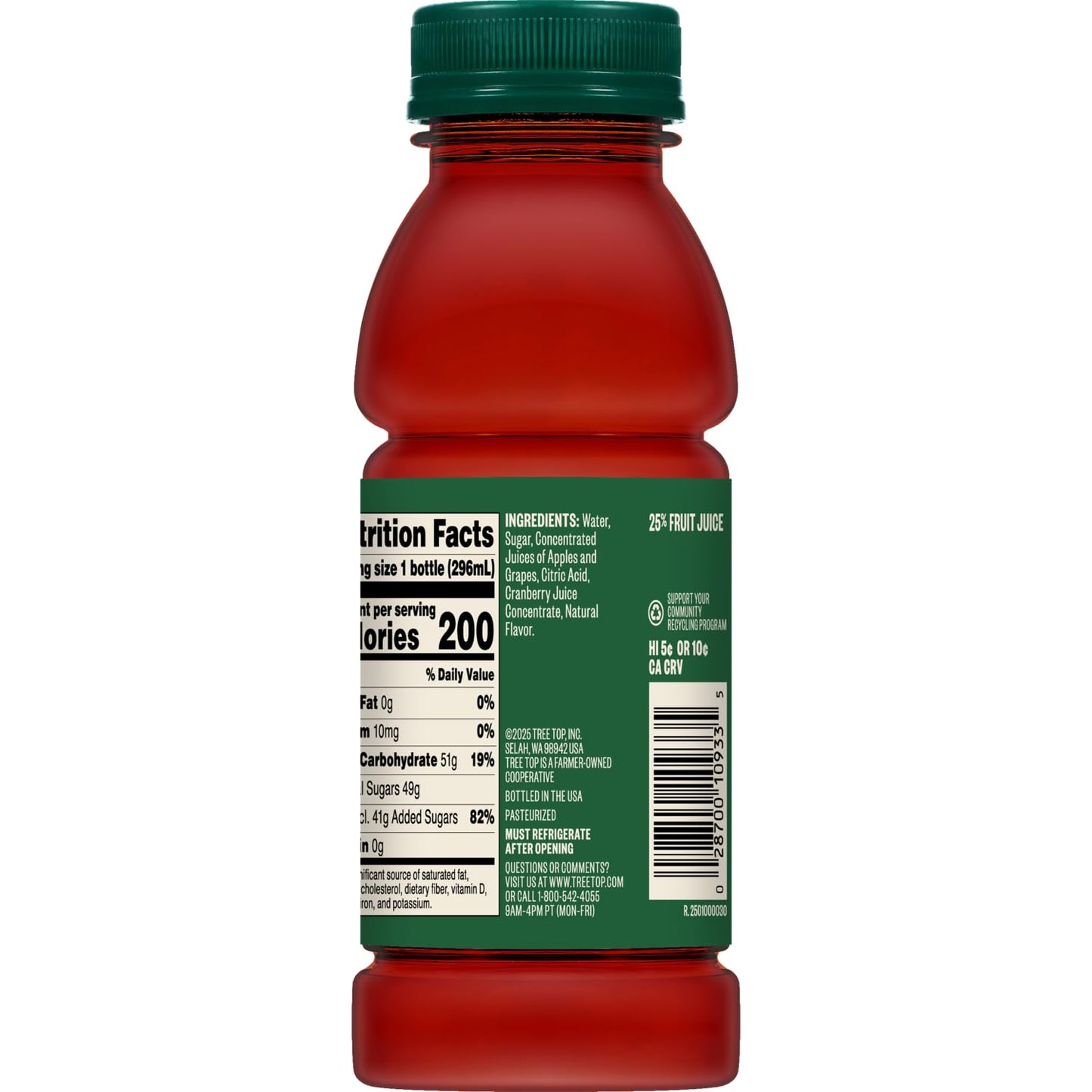 Tree Top Cranberry Juice Cocktail - 10 Fl Oz - Pack of 24