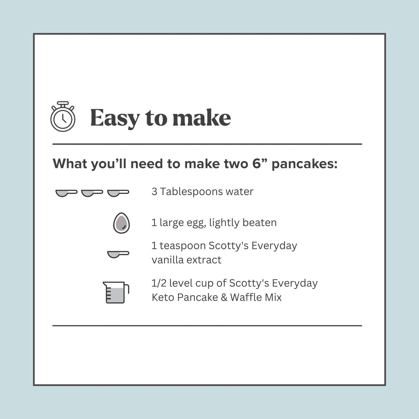 Keto Pancake & Waffle Mix - Keto And Gluten Free Pancake And Waffle Mix - 0G Net Carbs - Sweetened With Allulose - No Erythritol