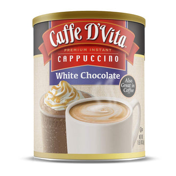 Caffe Dvita White Chocolate Cappuccino, 96 Ounce (Pack Of 6)