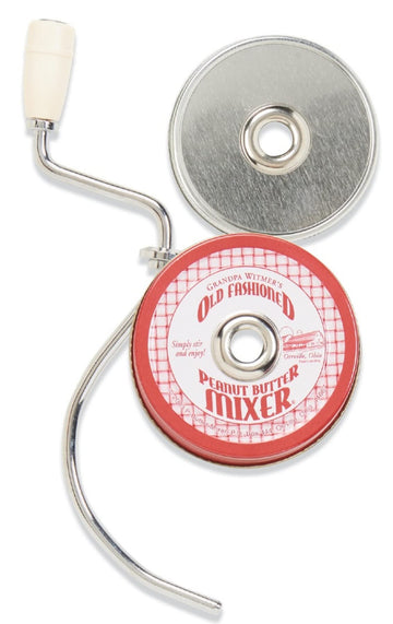 Grandpa Witmers Old Fashioned Mess-Free Nut Butter And Natural Peanut Butter Mixer, Made In America, Bpa Free, Fits 16-Ounce Jar